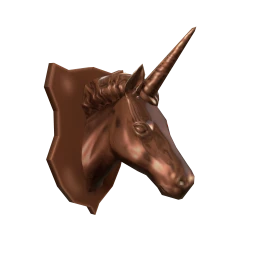 Stunning Bronze Unicorn Wall Mount