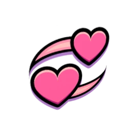 Circling Hearts Emoji Sticker