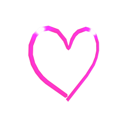 Neon Heart Wall Art - Pink