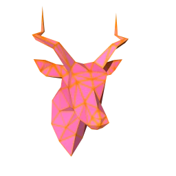 Geometric Impala Bust