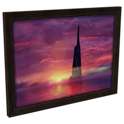 Wanderlust Amethyst Sunset Poster