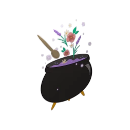 All-Natural Cauldron Sticker