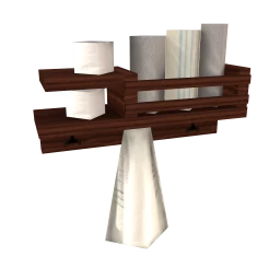 Rustic Living Bathroom Shelf