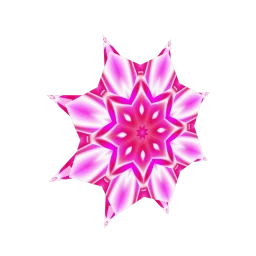 Glowing Snowflake - Pink