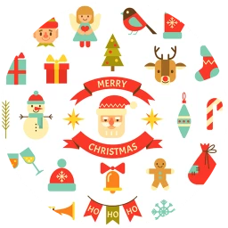 Cosmos Merriest Santa Wallpaper