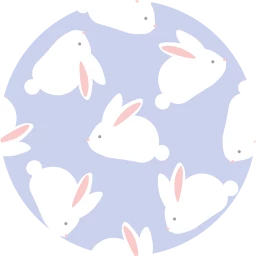 Fluffy Easter Bunny Wallpaper
