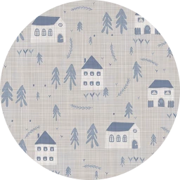 Loft Costal Town Wallpaper