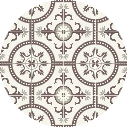 Floral Tessellation Wallpaper - Slate