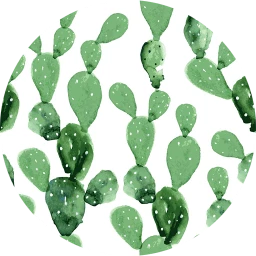 Pastel Cacti Wallpaper