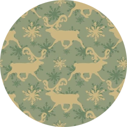 Frosty Reindeer Wallpaper