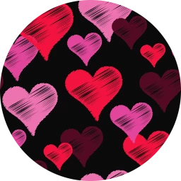 Playful Hearts Wallpaper