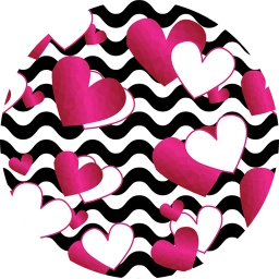 Zigzag Hearts Wallpaper