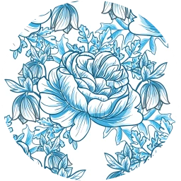 Violet Floral Wallpaper