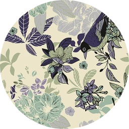 Agapanthus Floral Wallpaper