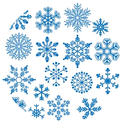Delicate Snowflakes Wallpaper