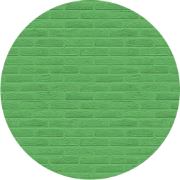 Painted Brickwork - Greens