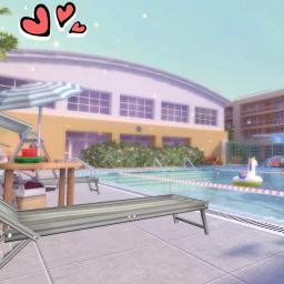 Anime Poolside