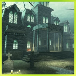 Halloween Haunted House and Furniture