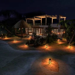 Private Hawaiian Island - Night Collection