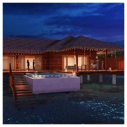 Maldives Villa - Night Collection