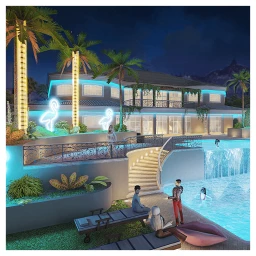 Malibu Mansion Cool Blue Collection